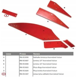 Kverneland Vulcan right rear mudguard strip