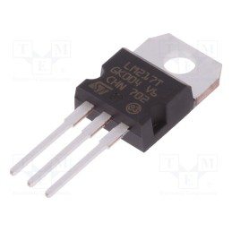 3 pcs x STMicroelectronics - LM217T-DG - IC: voltage regulator, linear,adjustable, 1.2÷37V, 1.5A, TO220AB