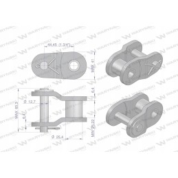 Chain link reinforced p28ah 1 ansi a 140h