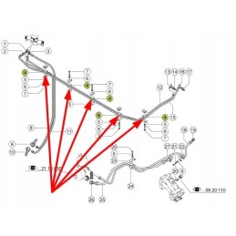 697807 0 rubber shock absorber for hydraulic cable