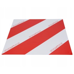 Reflective steel warning board 423x423mm
