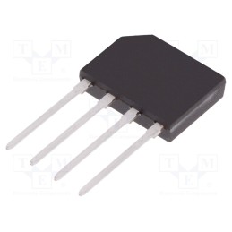 5 pcs x YANGJIE TECHNOLOGY - GBP204 - Bridge rectifier: single-phase, Urmax: 400V, If: 2A, Ifsm: 60A, flat