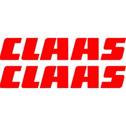Claas tractor sticker stickers, 2 pieces, 45 cm