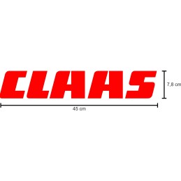 Claas tractor sticker stickers, 2 pieces, 45 cm
