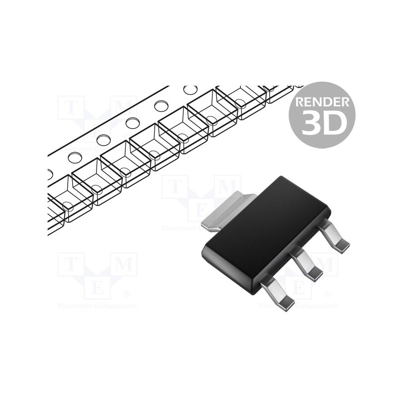 5 pcs x DIOTEC SEMICONDUCTOR - DI2579N - Transistor: NPN, bipolar, 700V, 1A, 1.25W, SOT223