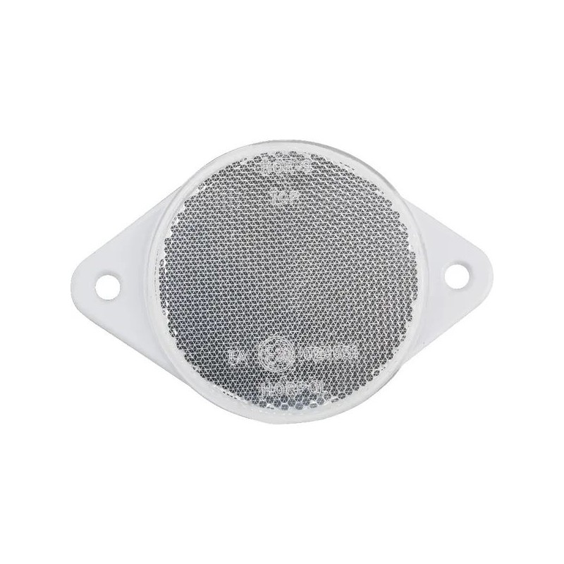Round reflector with holes, white, 75 mm l gopart la