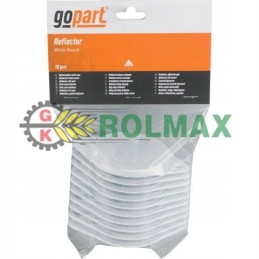 Round reflector with holes, white, 75 mm l gopart la