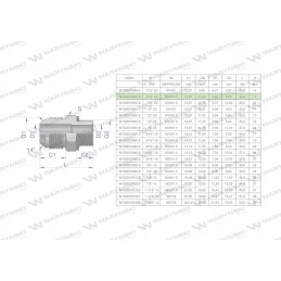 Hydraulic connection bb 7 16 x m12x1 5 Warynski