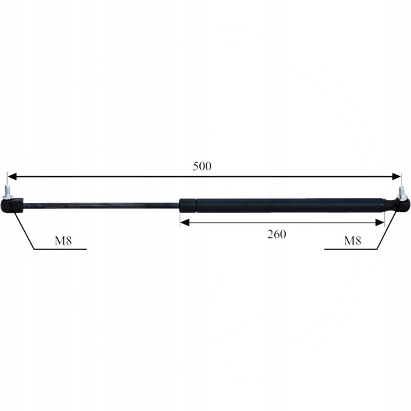 Door gas spring 2xm8