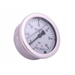 Glycerine pressure gauge M63 0 60 bar, rear connection