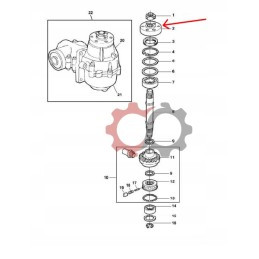 Kemper LCA70140 bevel gear flange