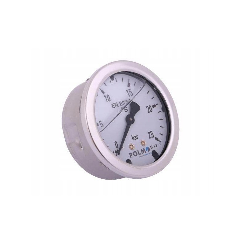 Glycerine pressure gauge M63 0 25 bar, rear connection