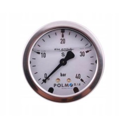 Glycerine manometer m63 0 40 bar rear connection