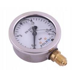 Glycerin manometer m63 0 16 bar bottom connection