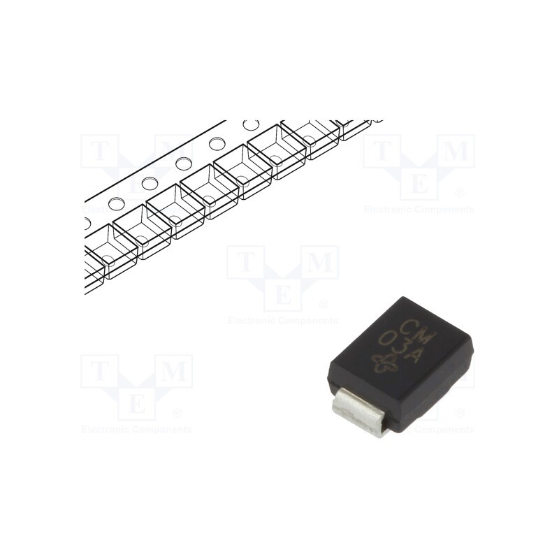 5 pcs x VISHAY - SMBJ33CA-E3/52 - Diode: TVS, 600W, 32.75V, 11.3A, bidirectional, SMB, , SMBJ