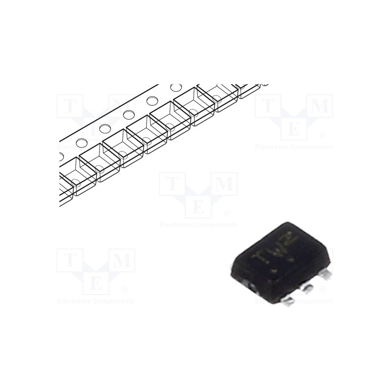 1 pcs x ONSEMI - NTZD3155CT2G - Transistor: N/P-MOSFET, unipolar, complementary pair, 20/-20V