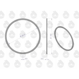 Piston seal ring 5000826 c 330