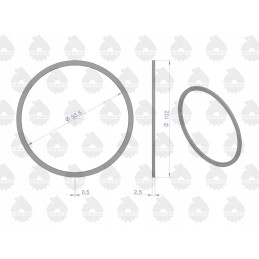 Piston sealing ring c 330 orig Ursus