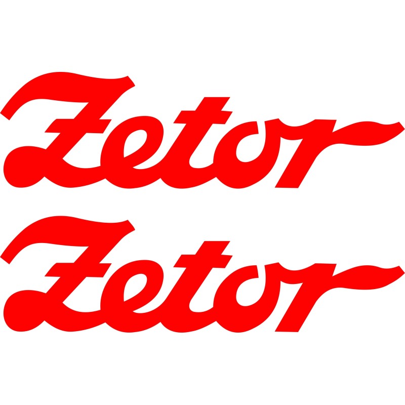 Zetor tractor sticker stickers, 2 pieces, 45 cm