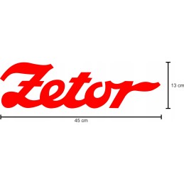 Zetor tractor sticker stickers, 2 pieces, 45 cm