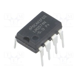 1 pcs x TEXAS INSTRUMENTS - LM2574N-5.0/NOPB - IC: PMIC, DC/DC converter, Uin: 4÷40VDC, Uout: 5VDC, 0.5A, DIP8, Ch: 1