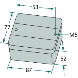 Fog lamp left right 85x75 x50mm