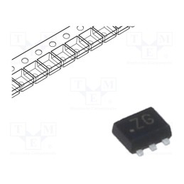 5 pcs x NEXPERIA - 2N7002BKV,115 - Transistor: N-MOSFET x2, Trench, unipolar, 60V, 0.24A, Idm: 1.2A