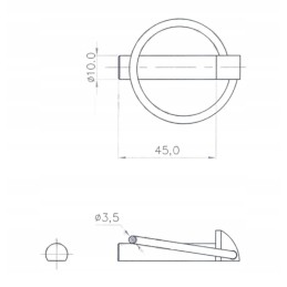 Beam cotter pin 10mm pin 5000 pcs
