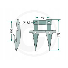 Agtech double bayonet 687505002005