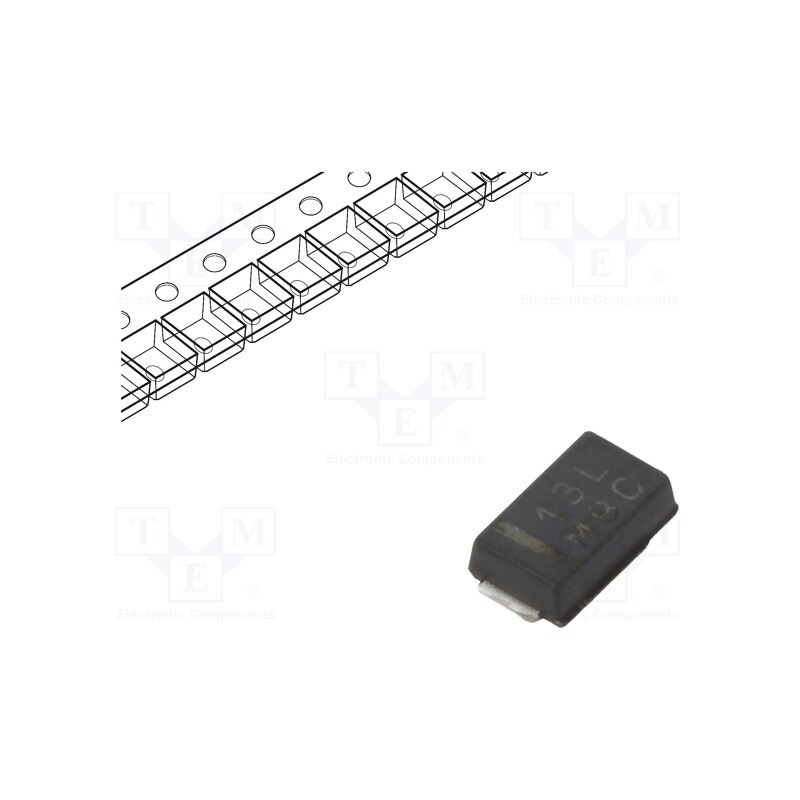 5 pcs x VISHAY - SS1P3L-M3/84A - Diode: Schottky rectifying, SMD, 30V, 1A, DO220AA,