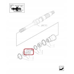 PTO shaft seal 50x65x8mm new holland case