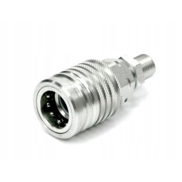 Hydraulic quick connector, Euro socket, M18x1, 5 threads