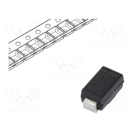 5 pcs x VISHAY - BYG22D-E3/TR - Diode: rectifying, SMD, 200V, 2A, 25ns, SMA, Ufmax: 1.1V, Ifsm: 35A