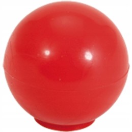 Red plastic lever knob m6