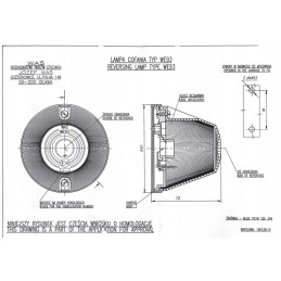 High white front position lamp