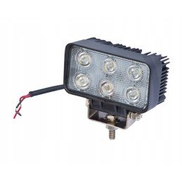Rectangular work lamp 6x LED 18W 1200lm IP67