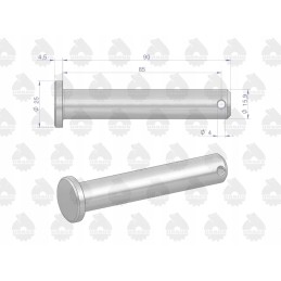 Pc 330 hanger mounting pin, original Ursus