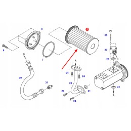 H411101490100 agco hydraulic oil filter