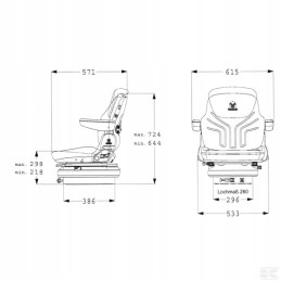 Grammer maximo basic mechanical seat