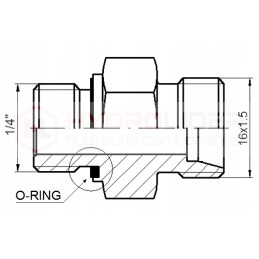 Straight connection ed bb g1 4 m16x1 5 hydrolider