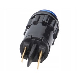 Blue indicator light, 12v, 18mm diameter housing