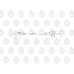 Cable hour meter, mtg l 575mm 625mm c 330