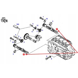 F412201210030 crankshaft balancing shaft