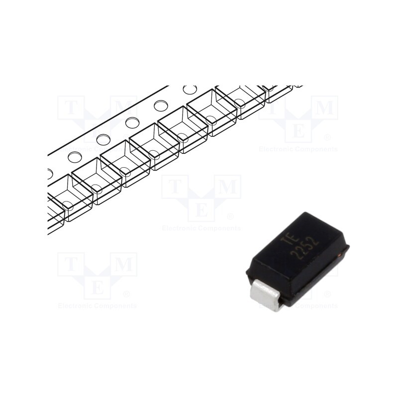 5 pcs x EATON ELECTRIC - SMAJE5-0CA - Diode: TVS, 0.4kW, 6.4÷7V, 43.5A, bidirectional, SMA,