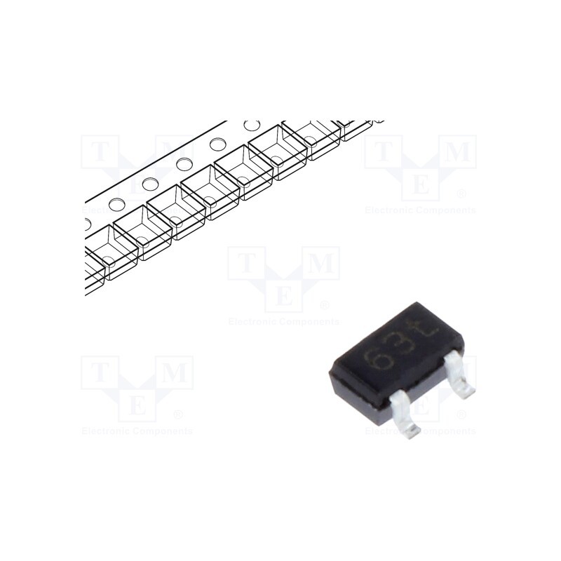 10 pcs x NEXPERIA - BAS40W,115 - Diode: Schottky rectifying, SMD, 40V, 0.12A, SOT323,