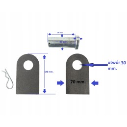 Cylinder mounting 30 mm holder mounting eye