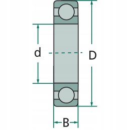 Ball bearing usually 6004 2rs 20x42x12mm 10pcs