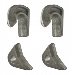 Set: 2x hook, 2x eye, quick-change Euroframe