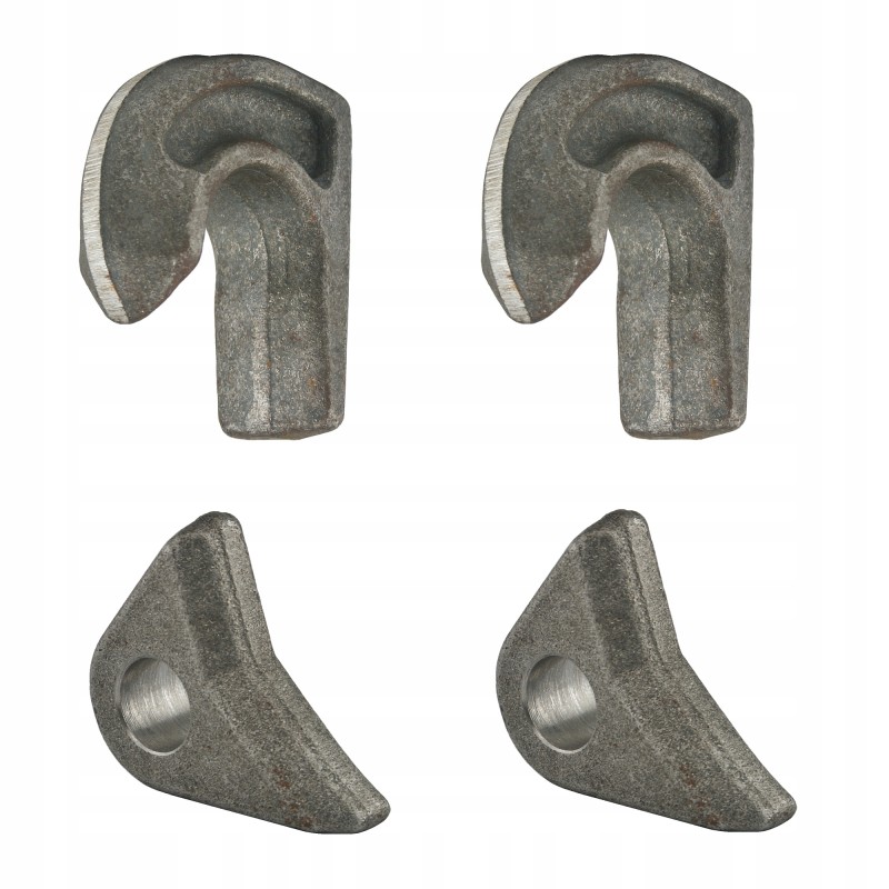 Set of 2x hooks, 2x eyes, Euro frame for welding