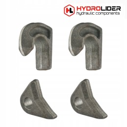 Set of 2x hooks, 2x eyes, Euro frame for welding